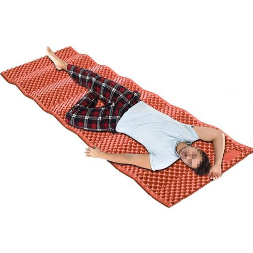  LXUXZ Outdoor Camping Mat Portable Foldable Picnic Bed Mattress Travel Trekking Equipment Waterproof Moisture-Proof Blanket (Color : Orange, Size : 183x57cm)