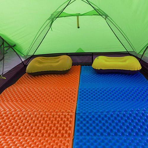  LXUXZ Outdoor Camping Mat Portable Foldable Picnic Bed Mattress Travel Trekking Equipment Waterproof Moisture-Proof Blanket (Color : Orange, Size : 183x57cm)