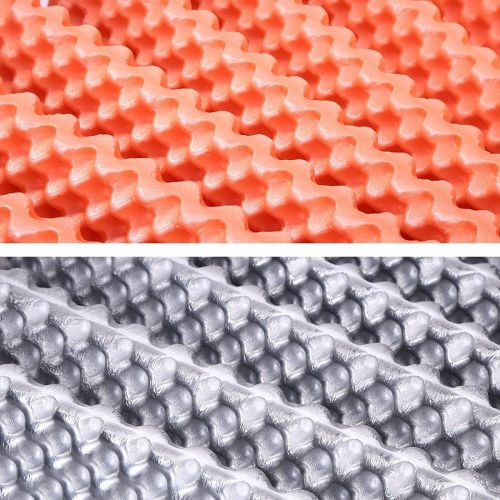  LXUXZ Outdoor Camping Mat Portable Foldable Picnic Bed Mattress Travel Trekking Equipment Waterproof Moisture-Proof Blanket (Color : Orange, Size : 183x57cm)