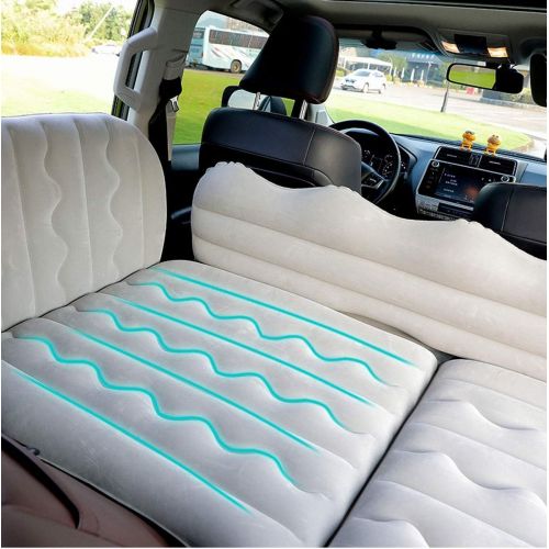  LXUXZ Air Mattress, Thickened Car Bed Inflatable Home Air Mattress Portable Camping Outdoor Mattress, Fast Inflation (Color : Gray, Size : 170x75cm)