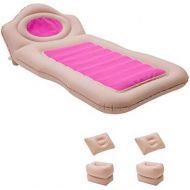 LXUXZ Inflatable Car Travel Mattress Back Seat Kit Camping Sleep Mattress with 2 Air Pillows Car (Color : Pink, Size : 175x90cm)