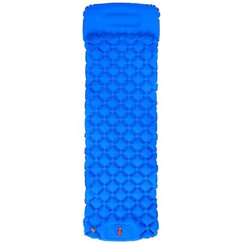  LXUXZ Foldable Tourism and Camping Equipment with Pillow Portable Inflatable Mattress for Sleep Camp Bed Tourist Mats Folding-Bed (Color : B, Size : 190x58cm)