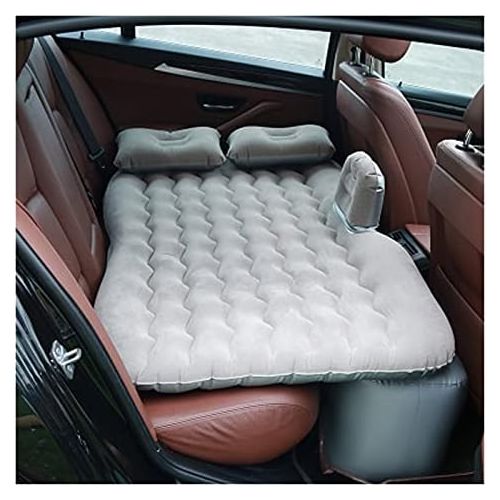  LXUXZ Vehicle Mounted Mattress PVC Flocking Car SUV Interior Travel Inflatable Bed (Color : B, Size : 135x85cm)