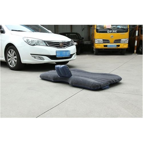  LXUXZ Vehicle Mounted Mattress PVC Flocking Car SUV Interior Travel Inflatable Bed (Color : B, Size : 135x85cm)