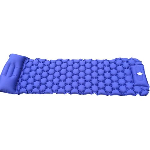  LXUXZ Outdoor Sleeping Pad Camping Inflatable Mattress with Pillow Moistureproof Mat Folding Bed Trekking Ultralight Air Cushion (Color : C, Size : 198x58cm)
