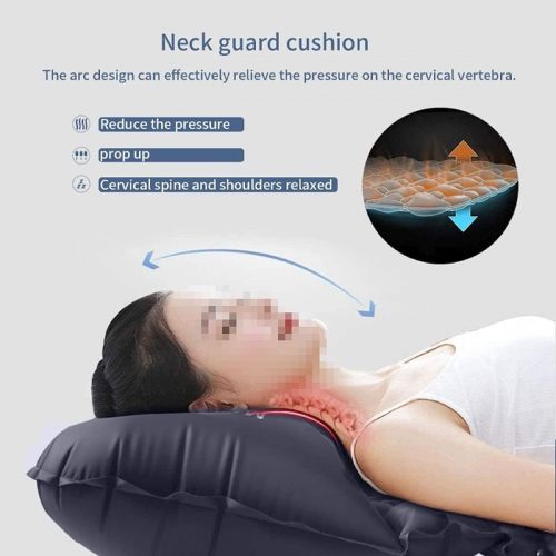  LXUXZ Outdoor New Foot Inflatable Mattress Sleeping Pad Camping Beach Folding Bed Portable Moisture-Proof Ultra-Light Air Cushion (Color : B, Size : 190x60cm)