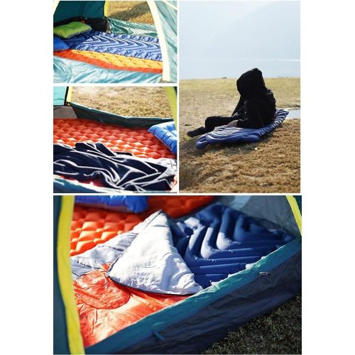  LXUXZ Outdoor New Foot Inflatable Mattress Sleeping Pad Camping Beach Folding Bed Portable Moisture-Proof Ultra-Light Air Cushion (Color : B, Size : 190x60cm)