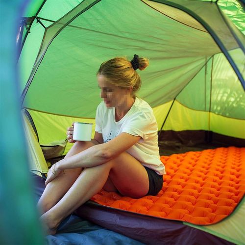  LXUXZ Inflatable Mattress Tent Cushion Air Camping Mats Outdoor 2 Person Camping Beach Mat Outdoor Rest Soft Moistureproof (Color : B, Size : 200x120x5.5cm)