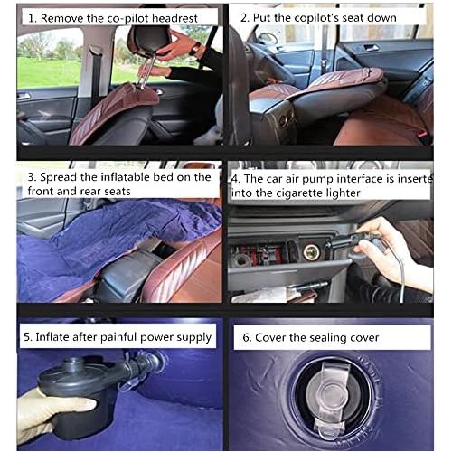  LXUXZ Car Travel Bed Inflatable Rest Bed Front Row Car Air Mattress Self Driving Tour Sleeping Pad Trunk Sedan SUV