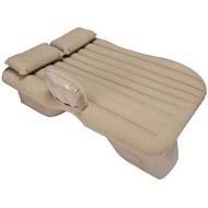 LXUXZ Car Air Bed Comfortable Travel Inflatable Back Seat Air Mattress Fits Most Car Camping Travel, Hiking (Color : Beige, Size : 135x85cm)