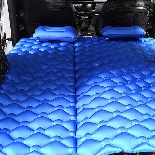  LXUXZ Camping Air Mattress 2 Person TPU Outdoor Automatic Air Cushion Sleeping Pad Folding Bed Travel Sleeping Mat with Air Pump (Color : C, Size : 195x136cm)