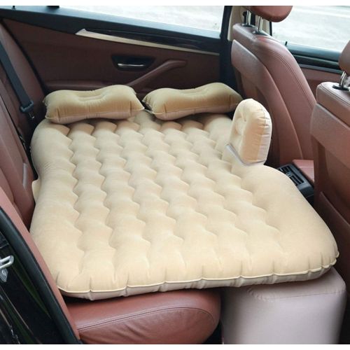  LXUXZ Multifunctional Car Air Mattress ，Camping Bed,Outdoor Mobile Cushion Travel Mattress Air Bed Inflatable for Back Seat (Color : Gray, Size : 132x80cm)