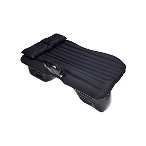  LXUXZ Car Inflatable Bed, Back Seat Mattress Air Bed Portable Car Air Bed Car Camping Travel Mattress with Pillows Repairing Set Storage Bag (Color : Black, Size : 135x85cm)