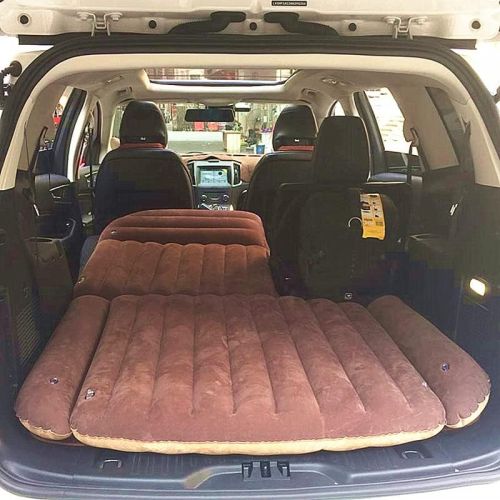  LXUXZ SUV Trunk Inflatable Car Mattress Flocking Portable Padded Inflatable Cushion Car Travel Bed Lover Car Mattress