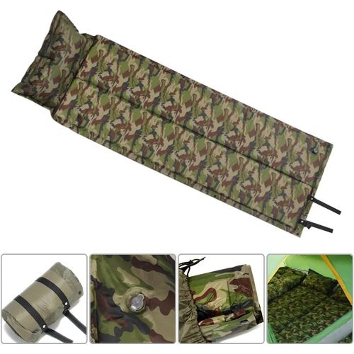  LXUXZ Sleeping Pad Fast Filling Air Bag Camping Mat Inflatable Mattress with Pillow Cushion