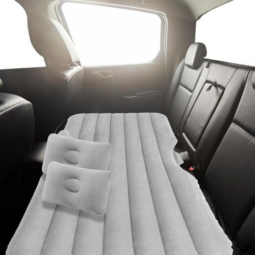  LXUXZ Inflatable Bed Mattress Flocking Surface Soft Indoor Outdoor Camping Travel Car Back Seat Air Beds Cushion Chair Cushion (Color : Grey, Size : 138x48cm)