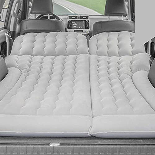  LXUXZ Car Air Mattress Vehicle Inflatable Thickened Travel Bed Sleeping Pad Camping Accessory Supplies (Color : Grey, Size : 174x126cm)