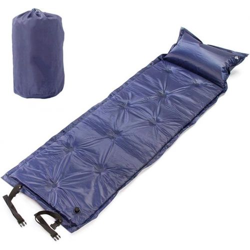  LXUXZ Car Air Inflatable Travel Mattress Bed for Back Seat Multi Functional Sofa Pillow Outdoor Camping Mat Cushion (Color : Blue, Size : 186x58x2.5cm)