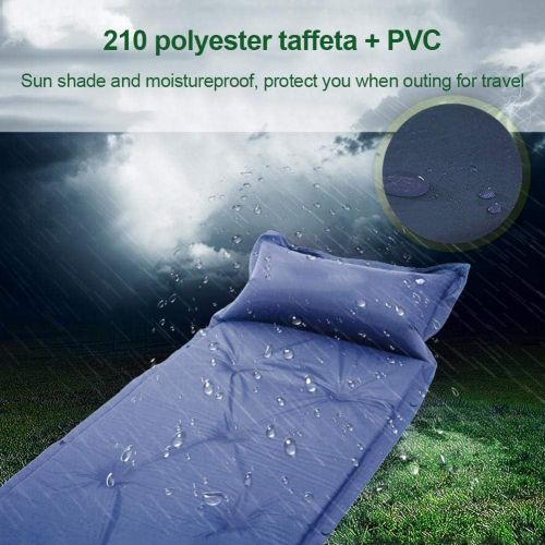  LXUXZ Car Air Inflatable Travel Mattress Bed for Back Seat Multi Functional Sofa Pillow Outdoor Camping Mat Cushion (Color : Blue, Size : 186x58x2.5cm)