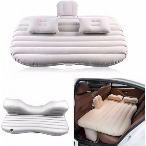  LXUXZ Car Inflatable Bed Back Seat Mattress Airbed for Rest Sleep Travel Camping Inflatable Sofa Cushion Car Accessories (Color : Black, Size : 136x85cm)