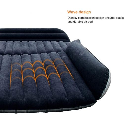  LXUXZ Camping Car Bed 190 * 130CM Inflatable Car Mattress Inflable Auto Travel Bed Camping Bed Car Mattress