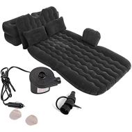 LXUXZ Inflatable Bed Mattress Indoor Outdoor Camping Travel Car Back Seat Air Beds Cushion Chair Cushion (Color : Black, Size : 130x80cm)