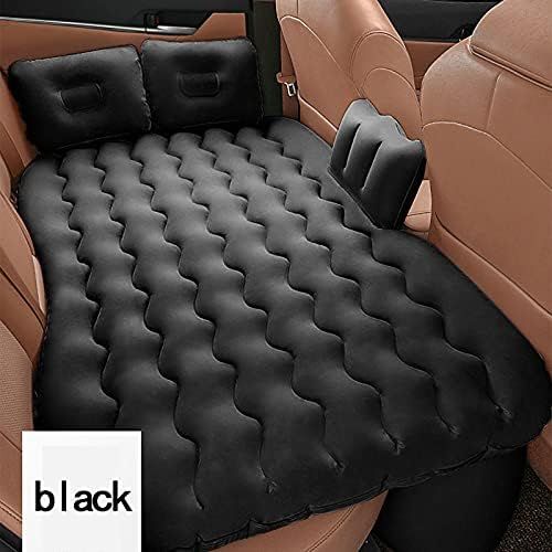  LXUXZ Car Inflatable Travel Mattress Rear Seat Sofa Cushion Outdoor Multifunctional Car Inflatable Mattress Camping Mat (Color : A, Size : 135X80cm)