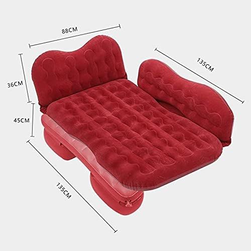  LXUXZ Car Travel Bed SUV Inflatable Mattres Back Seat Outdoor Camping Mattress with Pillow Inflatable Sofa Car Accessories (Color : Black, Size : 170x88cm)