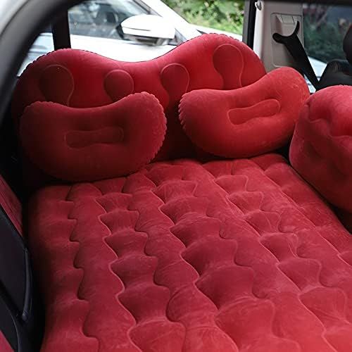  LXUXZ Car Travel Bed SUV Inflatable Mattres Back Seat Outdoor Camping Mattress with Pillow Inflatable Sofa Car Accessories (Color : Black, Size : 170x88cm)
