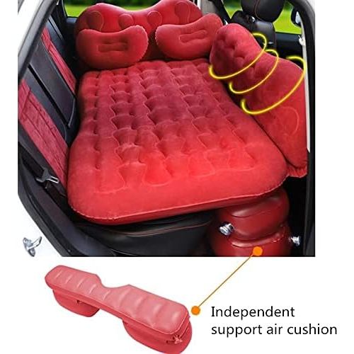  LXUXZ Car Travel Bed SUV Inflatable Mattres Back Seat Outdoor Camping Mattress with Pillow Inflatable Sofa Car Accessories (Color : Black, Size : 170x88cm)