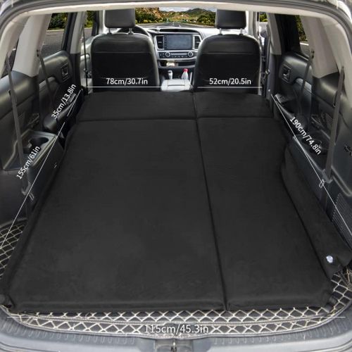  LXUXZ Multi Functional Car Mattress SUV Air Inflatable Travel Mattress Bed for Back Seat Sofa Pillow Outdoor Camping Mat (Color : D, Size : 190x130x5cm)