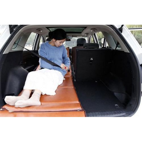  LXUXZ SUV Trunk Rear Row Travel Bed Car Non-Inflatable Car Bed Split Type Multi-Function Folding Sleeping Pad (Color : B, Size : 183x130cm)