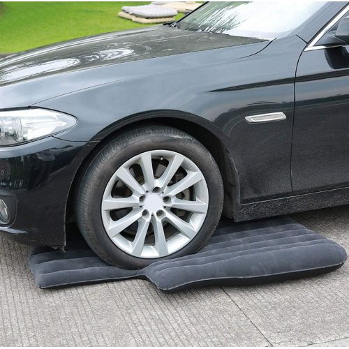  LXUXZ Inflatable Car Travel Bed Back Seat with Two Pillow Portable Sleeping Pad for Home, Outdoor and Travel (Color : Black, Size : 135x75cm)