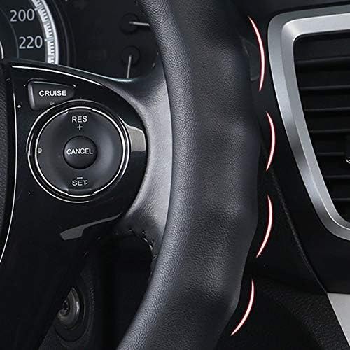  LXUXZ 3D Steering Wheel Cover General Leather, Suitable for Various Car Models, Durable Car Accessories Interior (Color : Black, Size : 38cm)