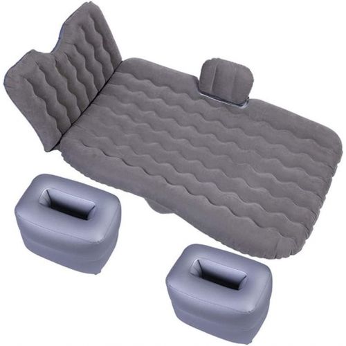  LXUXZ Inflatable Mattress，Inflatable Travel Mattress Soft Sleeping Rest Cushion Car Air Bed Comfortable Travel Inflatable Back Seat Air Mattress (Color : Gray, Size : 135x90cm)