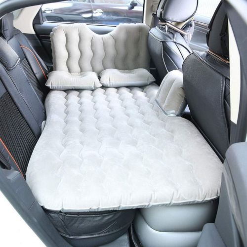  LXUXZ Inflatable Mattress，Inflatable Travel Mattress Soft Sleeping Rest Cushion Car Air Bed Comfortable Travel Inflatable Back Seat Air Mattress (Color : Gray, Size : 135x90cm)