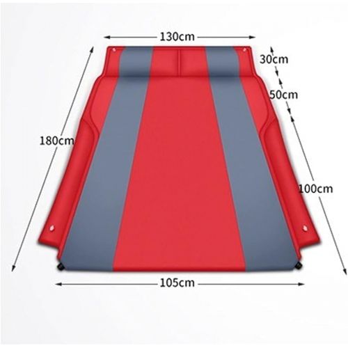  LXUXZ Car Travel Bed Cushion Inflatable Pillow Automatic Air Matting SUV Rear Row Special Car Bed Non-Inflatable Trunk Camp Mattress (Color : E, Size : 180x130cm)