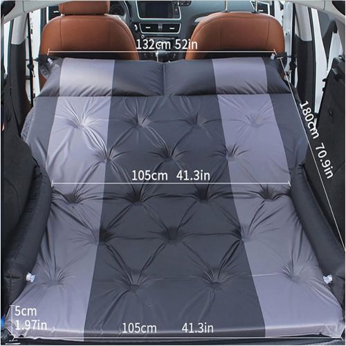  LXUXZ Auto Multi-Function Automatic Inflatable Air Mattress SUV Special Air Mattress Car Bed Adult Sleeping Mattress Car Travel Bed (Color : F, Size : 180x132cm)