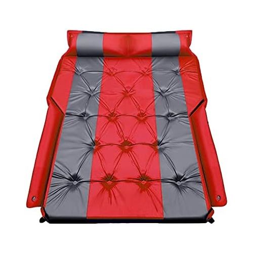  LXUXZ Car Air Inflatable Travel Mattress Bed Car Accessories Inflatable Bed Travel Goods for Outdoor Camping Mat Cushion (Color : Red, Size : 180x132cm)