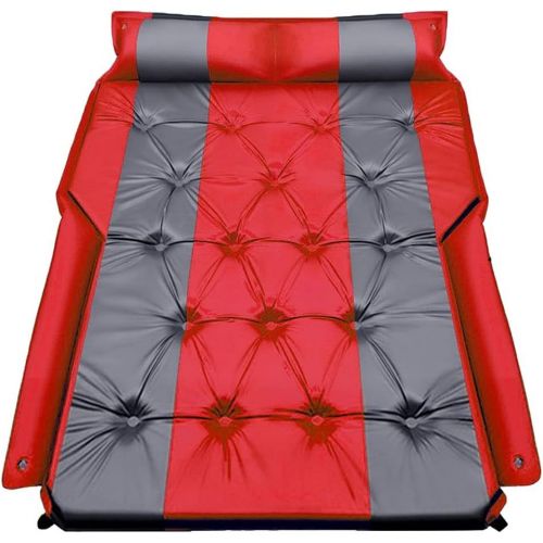  LXUXZ Car Air Inflatable Travel Mattress Bed Car Accessories Inflatable Bed Travel Goods for Outdoor Camping Mat Cushion (Color : Red, Size : 180x132cm)