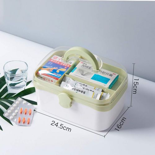  LXYFMS First aid kit LXYFMS Medicine Box Small Household Small Medicine Box Medicine Medicine Storage Box Portable Student Medical Box Small (Size : S)