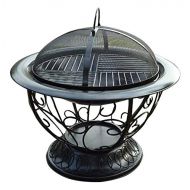 LXYYY Fire Pits Outdoor Wood Burning Multifunctional Stove Carbon Pot Charcoal Pot Charcoal Stove Home Heating Barbecue Charcoal Grill Brazier Rack with Cover BBQ Cooking for Outsi