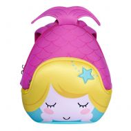 3D Mermaid Toddler Kids Backpack, LYCSIX66 Waterproof Neoprene Preschool Bag Travel Daypack for Baby Girl 2-6 Years, purple