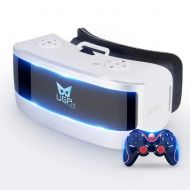 LYHM VR Headset, Glasses VR All in One, 3D Virtual Reality Glasses Eight Core with Bluetooth Gamepad for Film Cinema All VR Game