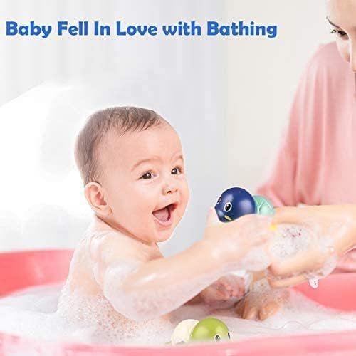  LYZZO Bath Toys for 1-5 Year Old Boy Girls Gifts Swim Pool Bath Toys for Toddler 1-3 Bathtub Toys for Baby Boy Birthday Gifts for 1-4 Year Old Boys Girls, 3pcs Set