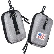 Golf Rangefinder Hard Shell Carry Case Box EVA Bag Compatible with Bushnell/Callaway/Tectectec V2 V3 V4 V5 Pro X2 Pro XE Or Others Rangefinder USA Flag