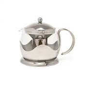 La Cafetiere Le Teapot - Teapot - Suitable for Tea Bags and Loose Leaves - Glass with Stainless Steel Frame - 4 Cup 1.2l