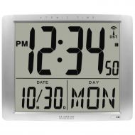 La Crosse Technology 515-1316 Atomic Extra-Large Digital Wall Clock with 7 Inch Time