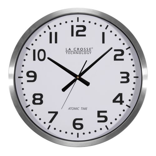  La Crosse Technology 404-1220 20 Inch Extra Large Atomic Analog Wall Clock