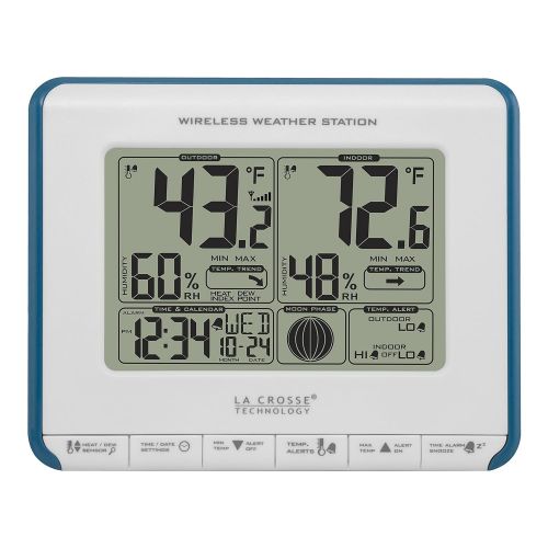  La Crosse Technology 308-1711BL Wireless Weather Station with Heat Index and Dew Point